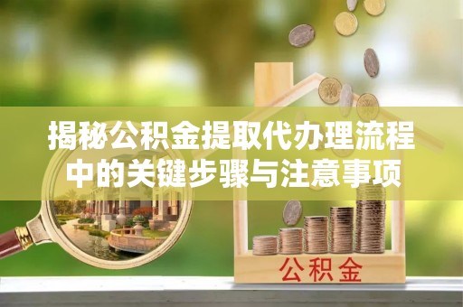 新野揭秘公积金提取代办理流程中的关键步骤与注意事项