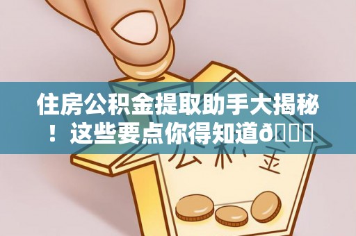 新野住房公积金提取助手大揭秘！这些要点你得知道😎