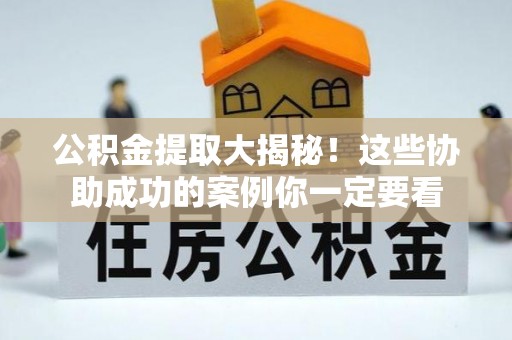 新野公积金提取大揭秘！这些协助成功的案例你一定要看