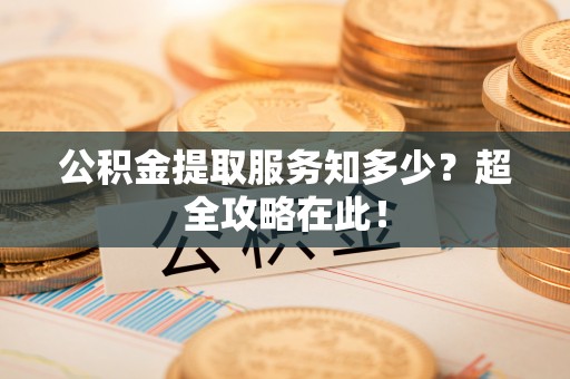 新野公积金提取服务知多少？超全攻略在此！