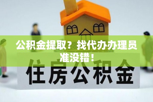 新野公积金提取？找代办办理员准没错！