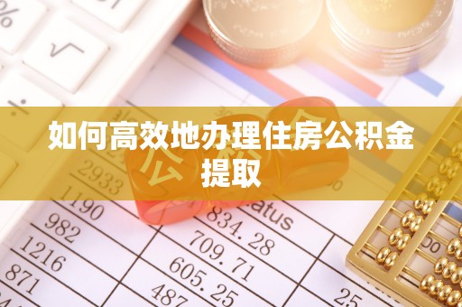 新野如何高效地办理住房公积金提取