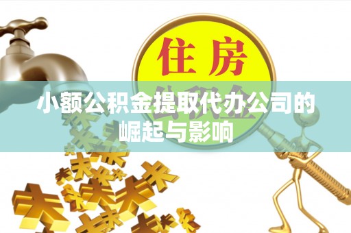 新野小额公积金提取代办公司的崛起与影响